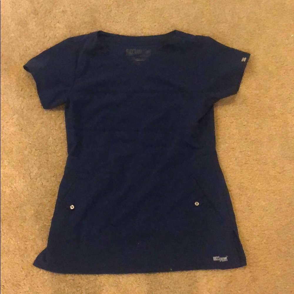 Greys anatomy by barco scrub top xs